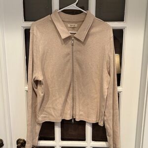 Madewell Ribbed Zip Front Tee